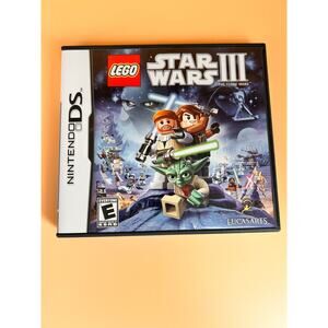 LEGO Star Wars 3 III: The Clone Wars (Nintendo DS, 2011) Complete with Manual